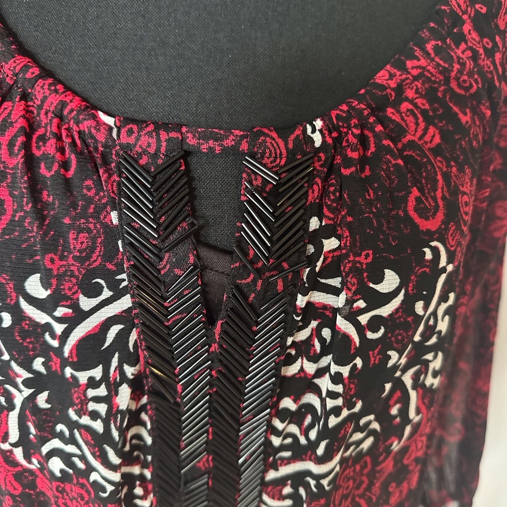 INC beaded two piece top, size L.